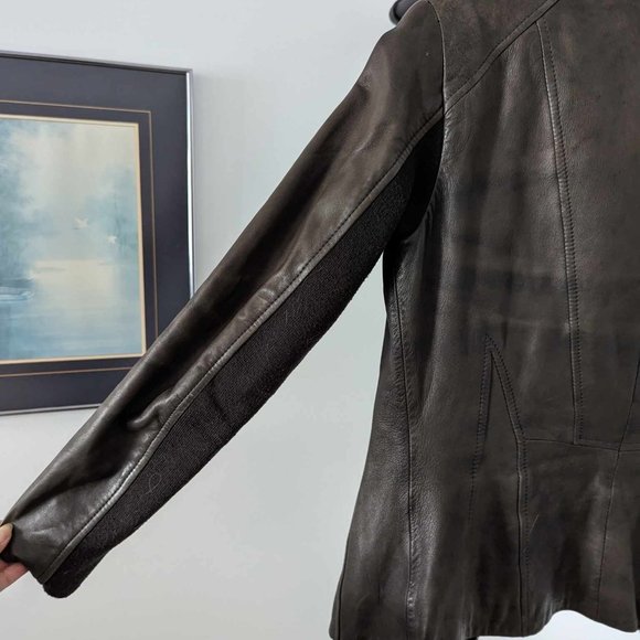 Vintage Leather Jacket in Brown - Picture 2 of 5